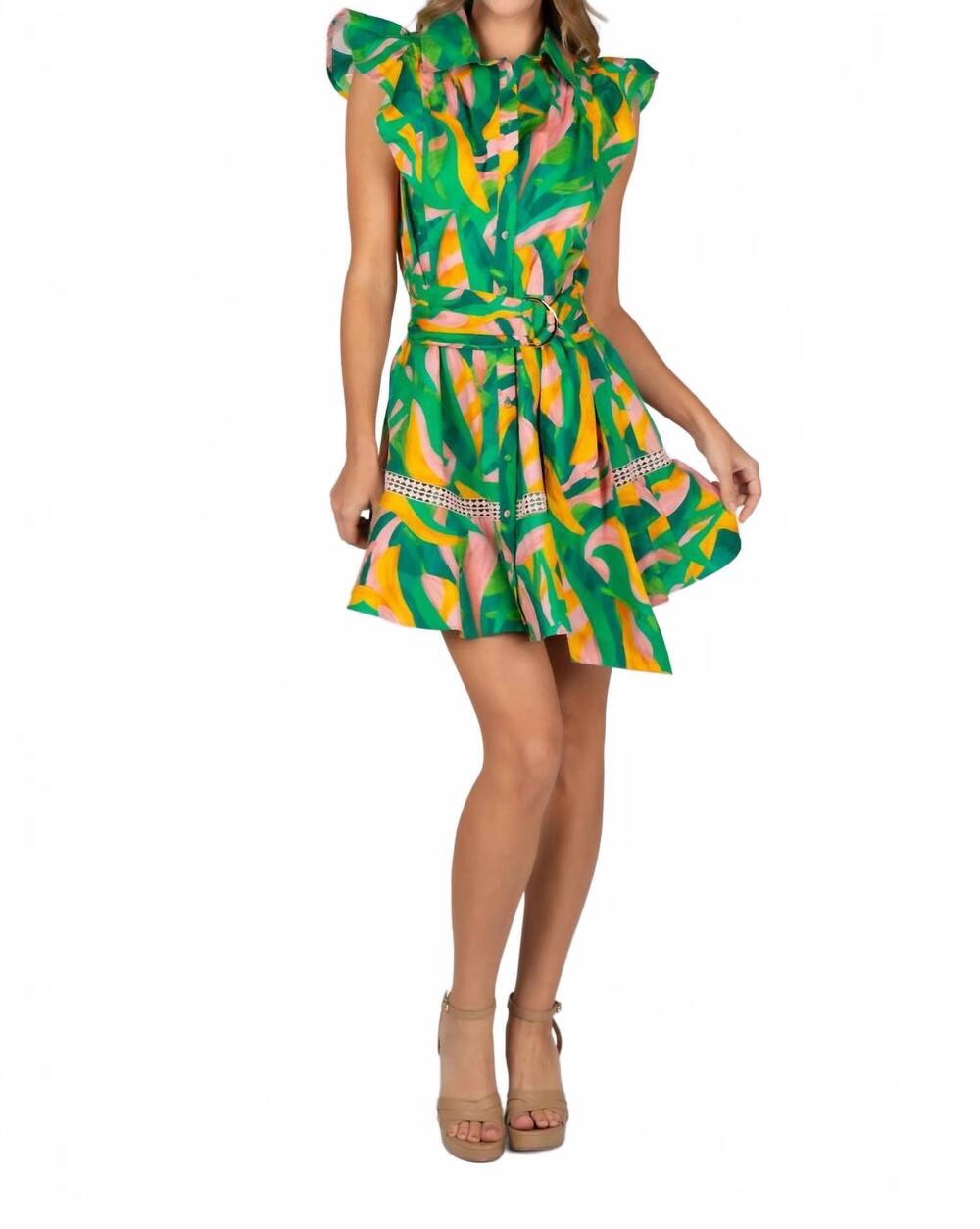 NEW SINCERELY OURS cara dress in tropical rush